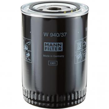 Original MANN-FILTER Filtro de aceite W 940/37 – Filtro hidráulico – Para automóviles y vehículos de utilidad