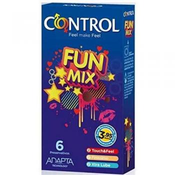 Control Fun Mix Preservativos -Paquete de 6 preservativos variados
