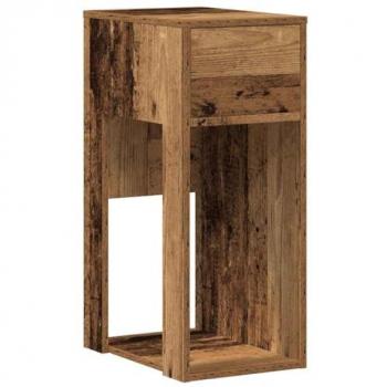Torre de Ordenador con Cajón de Madera Vieja 30x44x74 cm