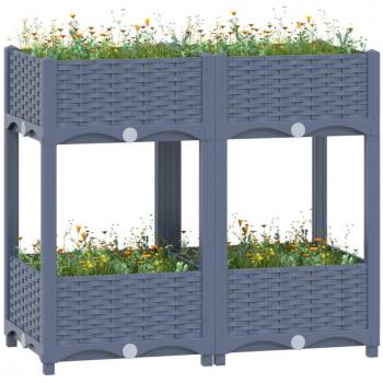 vidaXL Raised Bed 80x40x71 cm Polypropylene