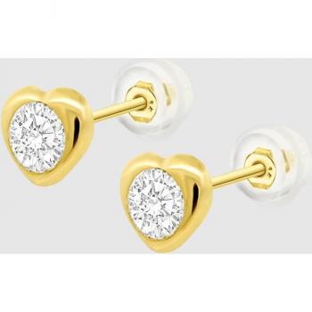 Pendientes Corazón Time Road HIN00198/8 Oro, Mujer