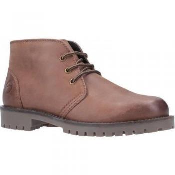 Cotswold Men's Stroud Tan Lace-Up Leather Boots - Size UK 7