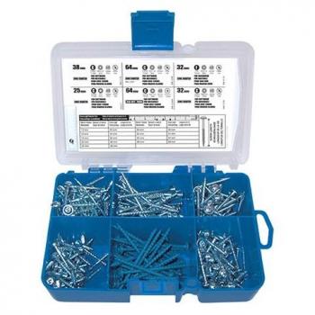 Kreg Pocket Hole Screw Starter Kit - 260 Assorted Coarse Screws for Wood Assembly