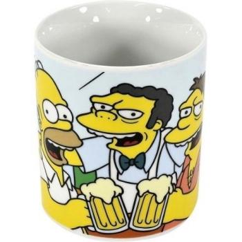 United Labels The Simpsons 0103540 Homer, Moe, Barney: la taberna de Moe - Taza de porcelana, 850 ml [importado de Alemania]