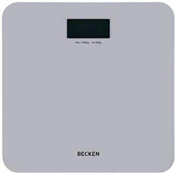 Becken Bascula de Baño Digital, Capacidad de 150 kg, Plataforma de Vidrio con Pantalla, Design Super Slim