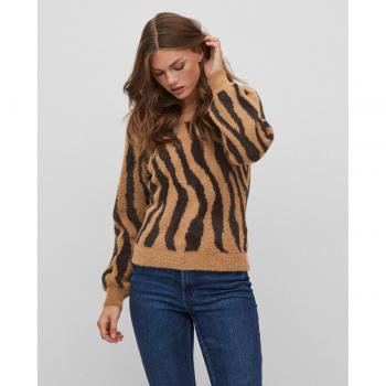 Jersey de mujer Vila animal print jacquard
