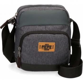 Pepe Jeans Irvin Bandolera Grande Gris 18x21,5x7,5 cms Poliéster