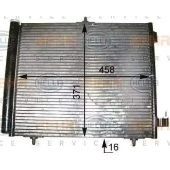 BEHR HELLA SERVICE 8FC 351 303-544  Condensador, aire acondicionado