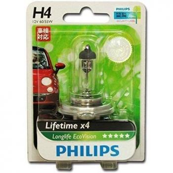 Philips 12342LLECOB1 LongLife EcoVision - Bombilla H4 para faros delanteros