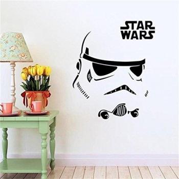 Star Wars Darth Vader HerZii - adhesivo decorativo etiqueta de la pared del dormitorio sala de casa chico decoración de papel