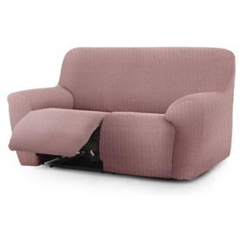 Funda sofá Relax 2 plazas bielástica Jaz rosa 150 - 200 cm