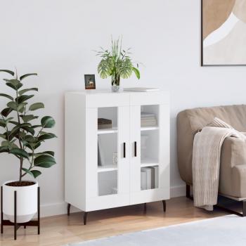 Armario aparador blanco de madera multicapa, dimensiones 69,5x34x90 cm