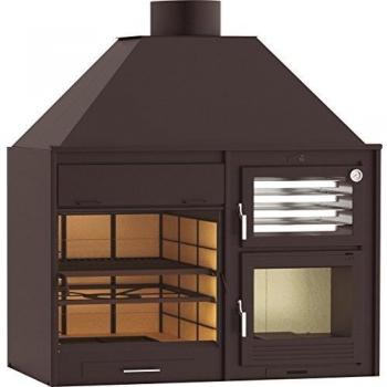 Barbacoa Horno Modelo Fusión 160 de FM Barbacoas - Barbacoa, horno integrado, diseño moderno, capacidad para múltiples alimentos, estructura resistente, fácil limpieza, sistema de calentamiento eficiente