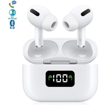 Auriculares i58 Bluetooth 5.0 táctiles con base de carga y pantalla