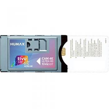 Humax - CAM Tivùsat 4K Ultra HD con Interfaz Ci+ECP, Tarjeta incluida, retrocompatible con los Dispositivos Ci