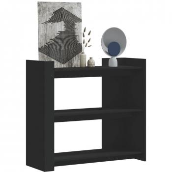 Consola negra de madera multicapa 100x35x90 cm