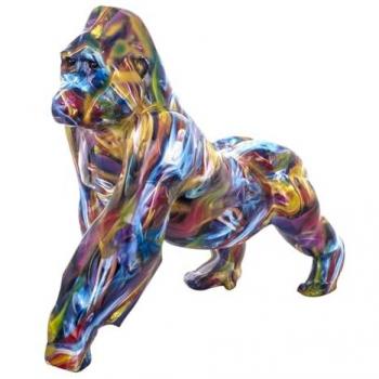 Figura de Mono Multicolor de Resina 48x57x28cm Signes Grimalt By SIGRIS