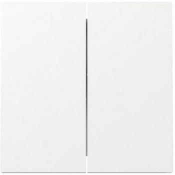 Gira 2-Gang Rocker Switch Pure White Cover Plate