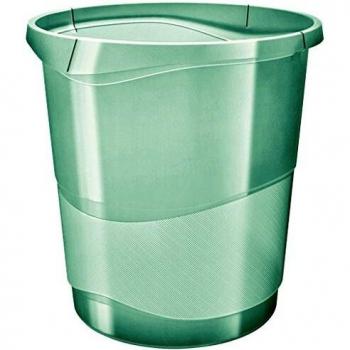 Esselte Papelera, 14L, Plástico, Verde, Colour'Ice, 626290