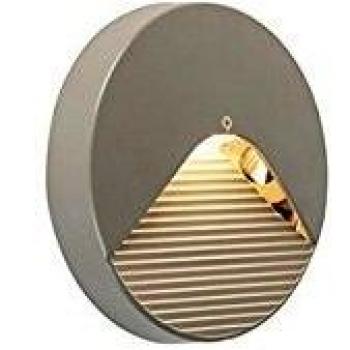 Aplique moderno redondo gris LED exterior - POD