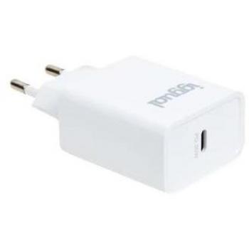 Iggual - Cargador de pared rápido USB Tipo-C PD 30W Blanco