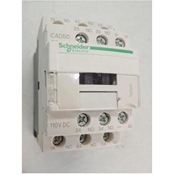 Relé Schneider Electric 110VDC, 5NO, con terminales de tornillo y Contactor TeSys CAD50, 10A, instantáneo