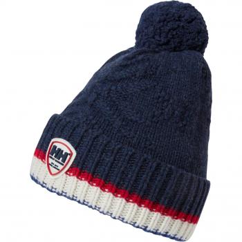 Gorro de invierno Helly Hansen Hod Navy, color azul, material acrílico, diseño clásico, ajuste cómodo, logotipo bordado