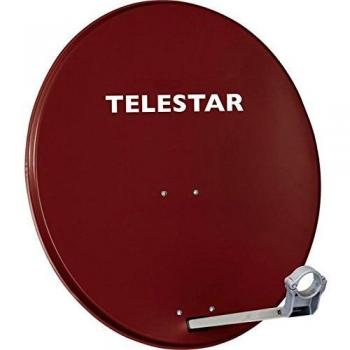 Antena Parabólica Telestar Digirapid 60 A - 60 cm, Aluminio, 37 dB, DVB-S/S2, Color Rojo