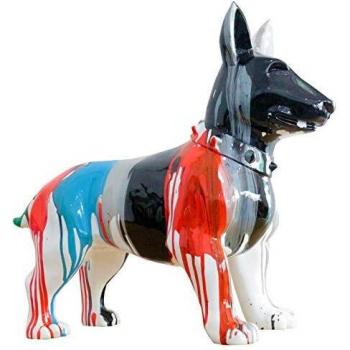 Figura de Bull Terrier Kuatéh Shae 59x23x51 cm Multicolor