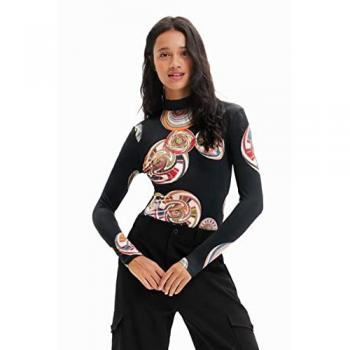 Desigual Pacs Women's Bodysuit Top - Black Tank Style