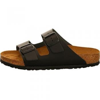 Birkenstock Arizona Unisex Leather Slide Sandals in Black