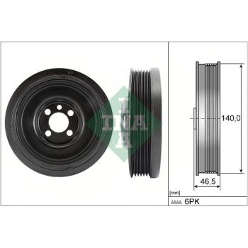 Polea de cigüeñal INA 544 0138 10