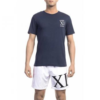 Bikkembergs Army Blue Cotton T-Shirt - S