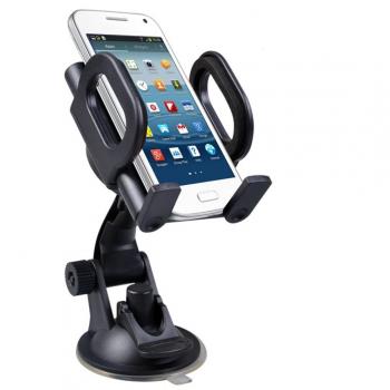 Maclean MC-659 - Soporte de coche para móvil, smaprtphone o navegador Montaje con ventosa en cristal o salpicadero