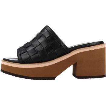 Sandalias Zuecos de Mujer Marca Alpe Modelo 2351 08 NEGRO