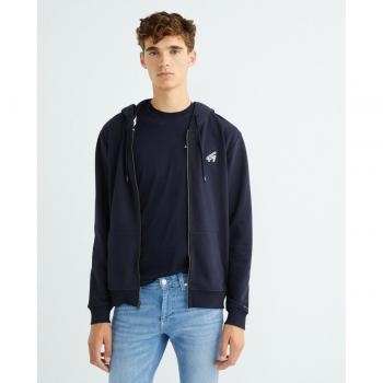 Tommy Jeans Men's Regular Fit Zip-Up Hooded Sweatshirt - Blue