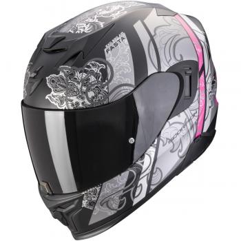 Casco Scorpion Exo-520 Evo Air Fasta Matt Black-Silver-Pink
