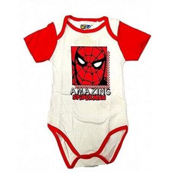 Body Blanco Spiderman Marvel 3 Meses