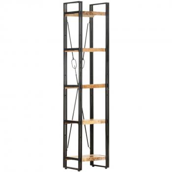 5-Tier Bookcase 39x30x180 cm Solid Mango Wood