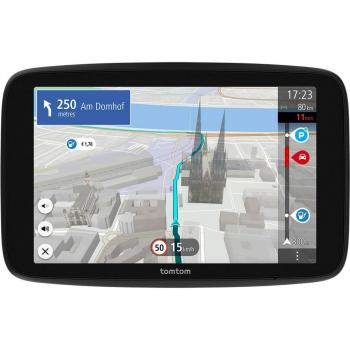 Navegador GPS TomTom GO 7 con info tráfico en Tiempo Real, Prueba de 12 Meses de alertas de radares, mapas Europa, actualizaciones Wi-Fi y Servicios Premium, incluye soporte magnético