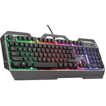 Trust Gaming GXT 856 Torac Teclado Gaming con Placa Superior Metálica e Iluminación
