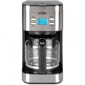 Solac Stillo CF4028 - Cafetera de goteo programable con jarra vidrio de 1.5 l, 12 tazas