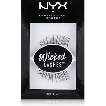 NYX PROFESSIONAL MAKEUP Pestañas Postizas Wicked Lashes, Fibras Sintéticas, Ultraligeras, Reutilizables, Efecto Natural, Estilo:, Flirt