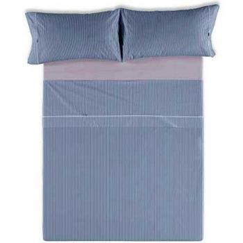 ESTELIA - Juego de sábanas Greta Color Azul - Cama de 160