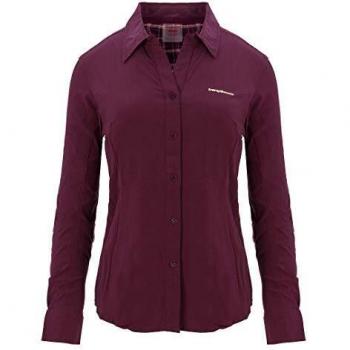 Trangoworld Lusera Camisa, Mujer, Morado Oscuro, XS