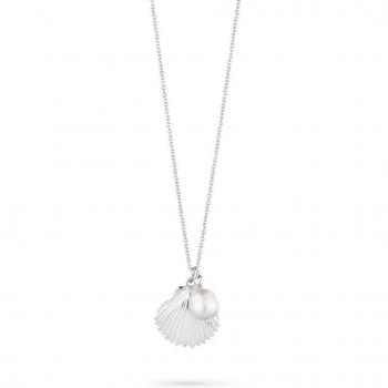 Collar Shell de plata plateado