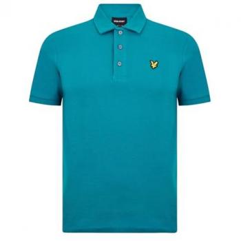 Lyle & Scott Milano Border Polo Shirt - Barrack Blue
