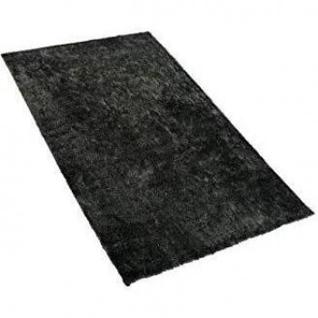 Alfombra Shaggy Gris Oscuro 80 x 150 cm de Poliéster y Algodón, Pile Denso y Suave Evren