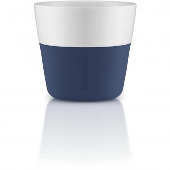 Eva Solo 5706631162876 lungo de taza, carcasa de silicona, 230 ml, porcelana, color azul marino, 8,5 x 8,5 x 8 cm, 2 piezas