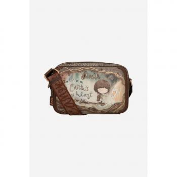 Bandolera Anekke Core 24 cm Multicolor con Dibujo de Niña